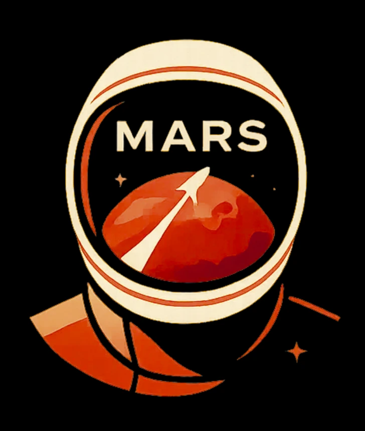Mars helmet illustration